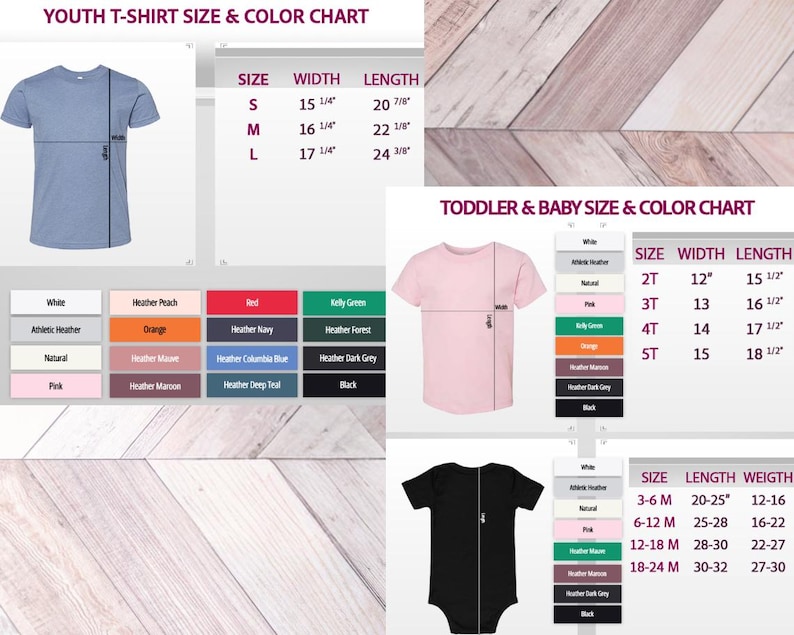 a picture of a baby's clothing size chart