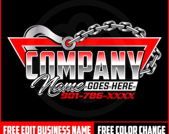 Logotipo de transporte digital personalizable con el nombre de su empresa en una combinación de letras cursivas y 3D, logotipo de texto 3D, logotipo de remolque comercial 3D