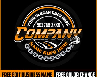 Logotipo de transporte digital personalizable con el nombre de su empresa en una combinación de letras cursivas y 3D, logotipo de texto en 3D para propietarios de empresas de camiones