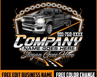 Trucking Logo Design, Unique Gifts For Truckers, Trucking company sign, Truck Business Sign, Big Rig Logo, Truck Trailer, 18 Wheeler Logo