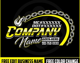 Diseño de logotipo de remolque, logotipo de camión, silueta de logotipo de camión de remolque, plantilla de logotipo de remolque, cadena de remolque svg, camión de remolque de 18 ruedas, servicio de remolque