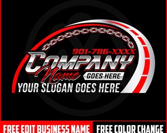 Diseño de logotipo de remolque, logotipo de camión, silueta de logotipo de camión de remolque, plantilla de logotipo de remolque, cadena de remolque svg, camión de remolque de 18 ruedas, servicio de remolque