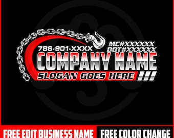 Logotipo de transporte digital personalizable con el nombre de su empresa en una combinación de letras cursivas y 3D, logotipo de texto en 3D para propietarios de empresas de camiones