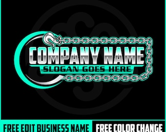 Logotipo de transporte digital personalizable con el nombre de su empresa en una combinación de letras cursivas y 3D, logotipo de texto en 3D para propietarios de empresas de camiones