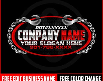 Diseño de logotipo de remolque, logotipo de camión, silueta de logotipo de camión de remolque, plantilla de logotipo de remolque, cadena de remolque svg, camión de remolque de 18 ruedas, servicio de remolque