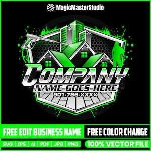 Pressure Washing Logo, Cleaning Service, Wash logo, Pressure Logo, House Washing Logo, Clean Logo, Power Washing Logo, Home Cleaning Logo