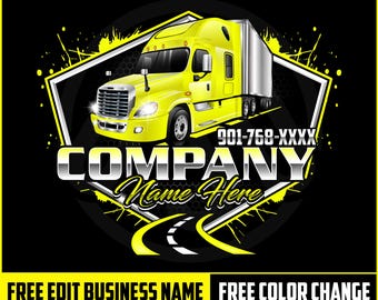 Rótulos para camiones, logotipos de camiones grandes, remolques, logotipos de camiones de 18 ruedas, diseños de logotipos de camiones, regalos únicos para camioneros, letreros de empresas de camiones