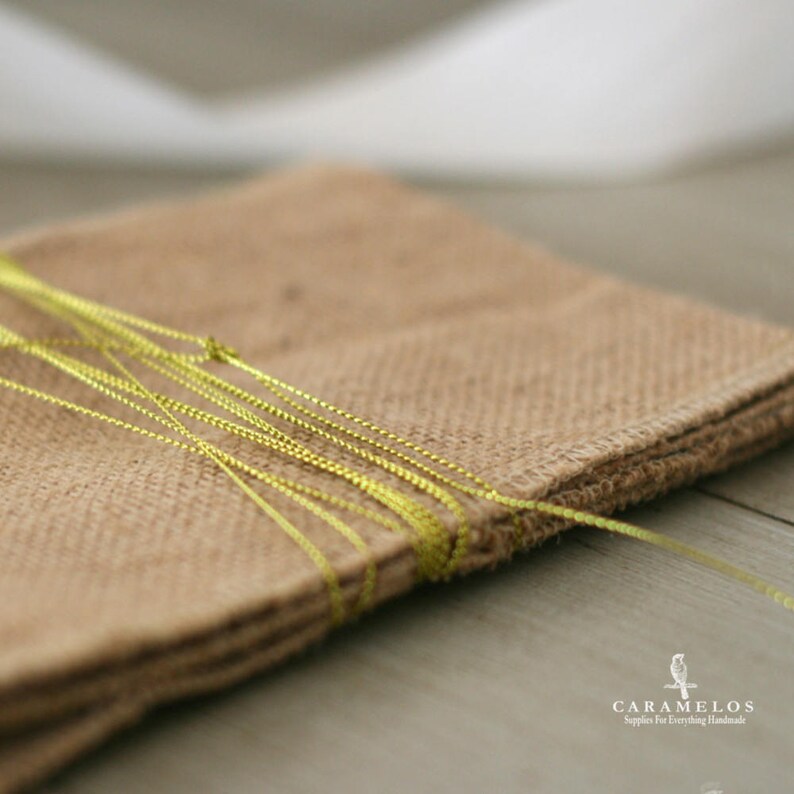 Metallic Gold Tinsel Braided Cord/Twine/Rope 1 mm/Gift Etsy