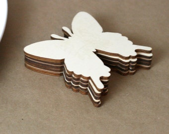 6, 4" Butterfly Unfinished Wood Cutout/DIY Crafts/Wreath Making/Mobile/Craft Supply/Desert/Southwest/Fiesta