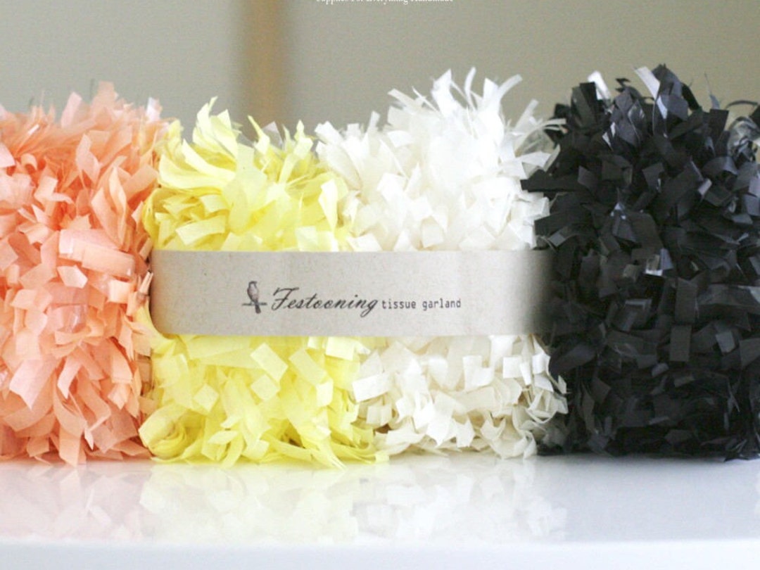 Tissue Garland Fringe Trim Festoon Many Colors to Choose From Etsy