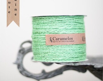 100 yds of Mint Green Jute Twine