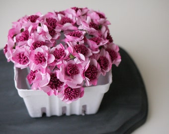 72 Fuchsia Pom Paper Flowers