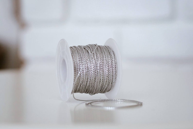 Metallic Silver Tinsel Braided Cord/twine/rope 1 Mm/gift Etsy UK