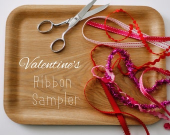 10 yards of Valentines ribbon grab bag in 1 yard lengths