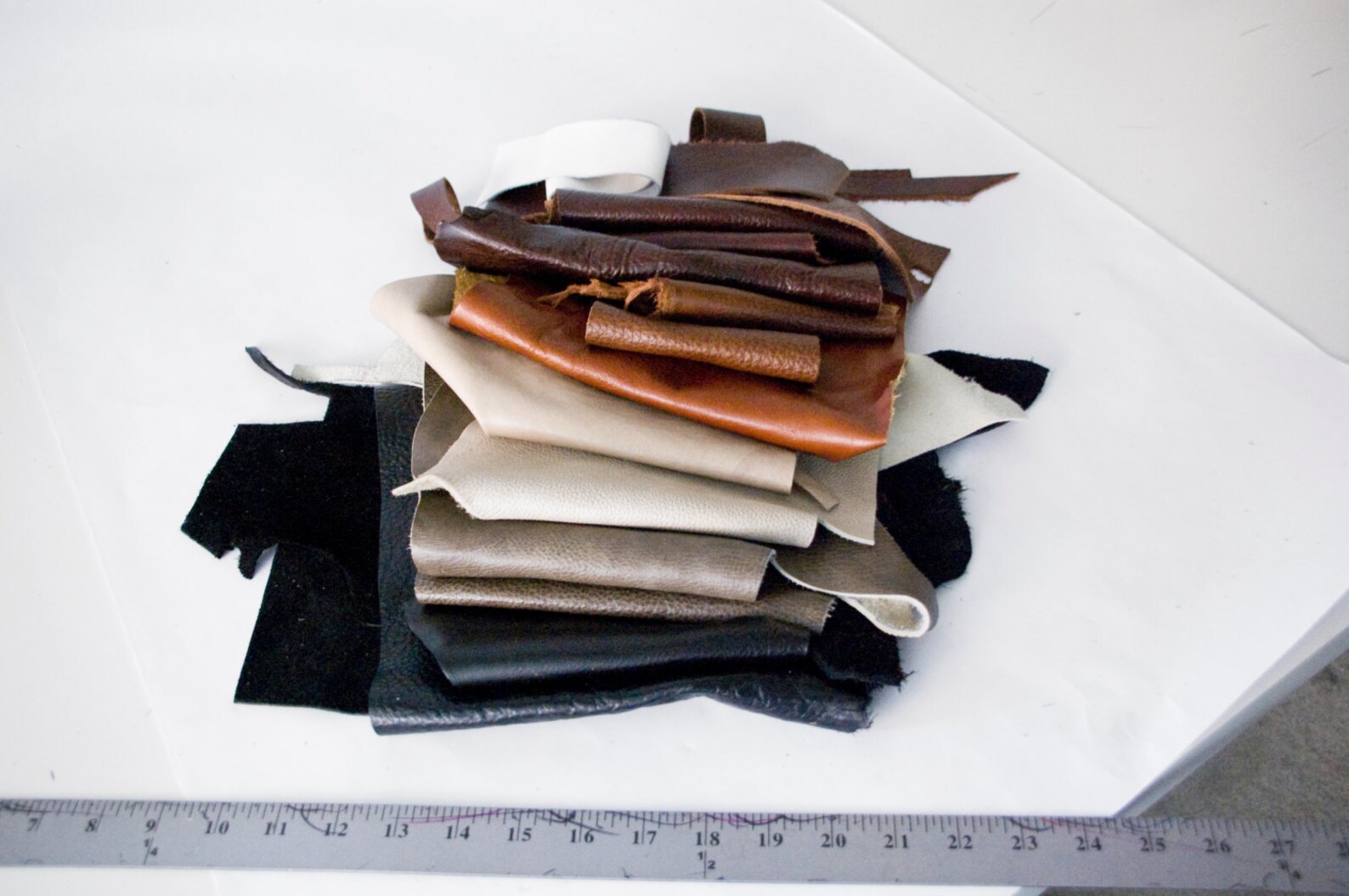 Leather Scraps by the Pound 2 Lbs Two Pounds Assorted Full Etsy
