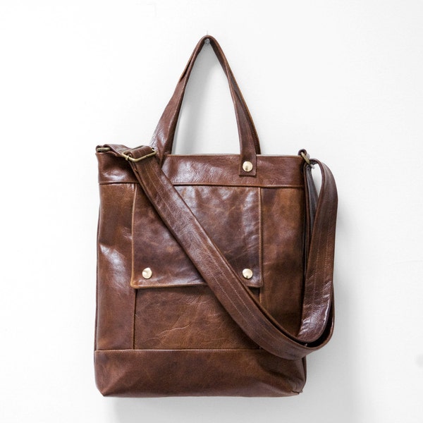 Packet in Old West Brown Leather -  LAST ONE - Ready to Ship