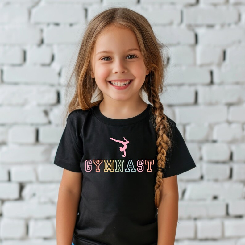 Girls Gymnast Tshirt, Kids Gymnastics Tee, Gymnastics Lover Gift — free download