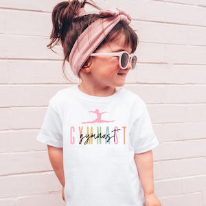 Toddler Gymnast T-Shirt, Toddler Girl Gymnastics Shirt, Cute Gymnastics Shirt for Toddlers, AA115
