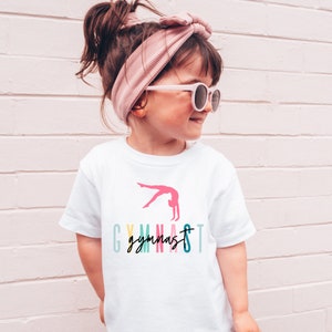 Toddler Gymnastics T-Shirt, Cute Gymnastics Tee for Little Girls, Perfect Toddler Gift, Toddler Gymnast T-Shirt, AA118