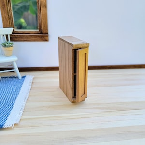Miniature 0.75 Inch Slim Base Cabinet Kit With Working Door