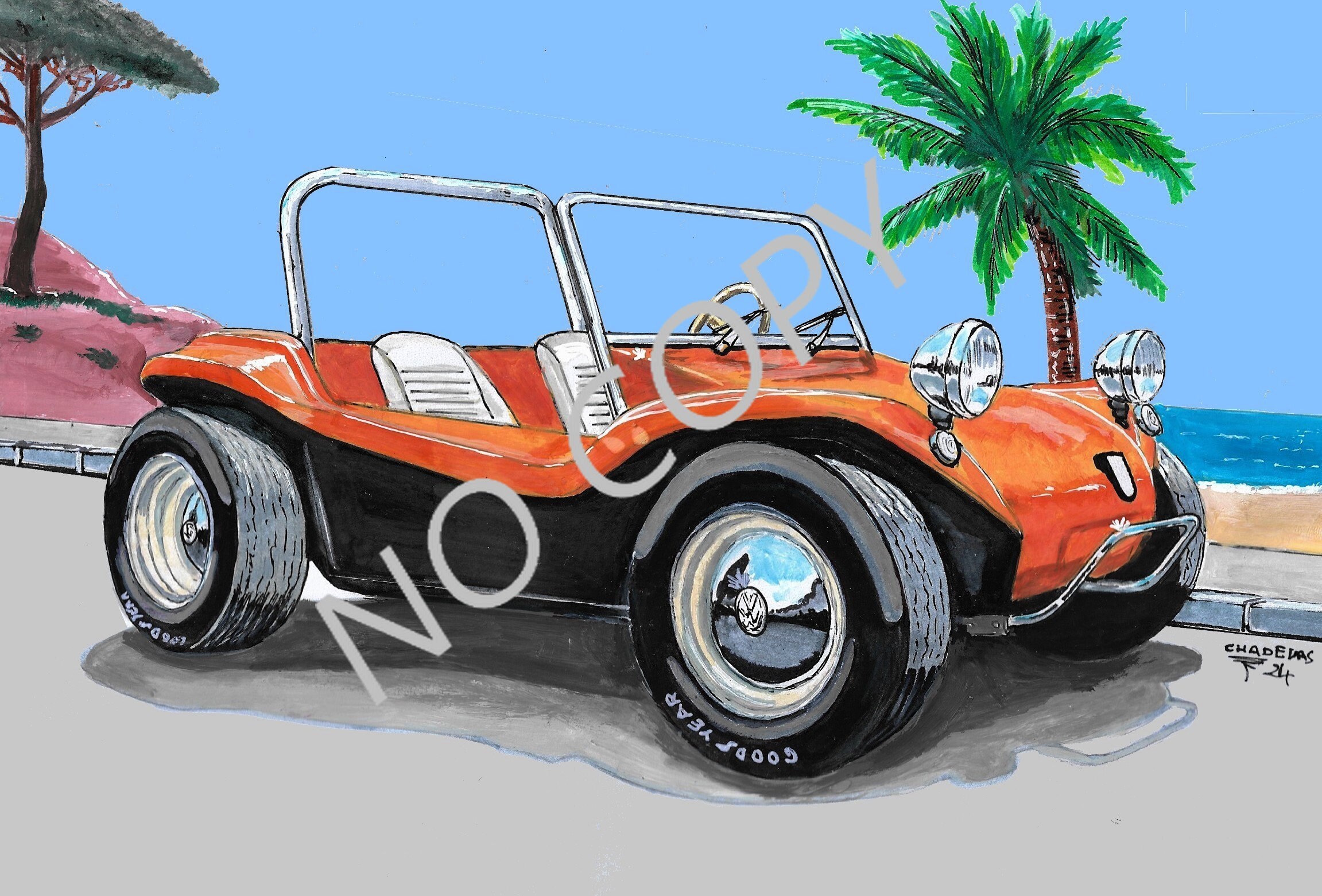 MANX BUGGY Drawing Australia