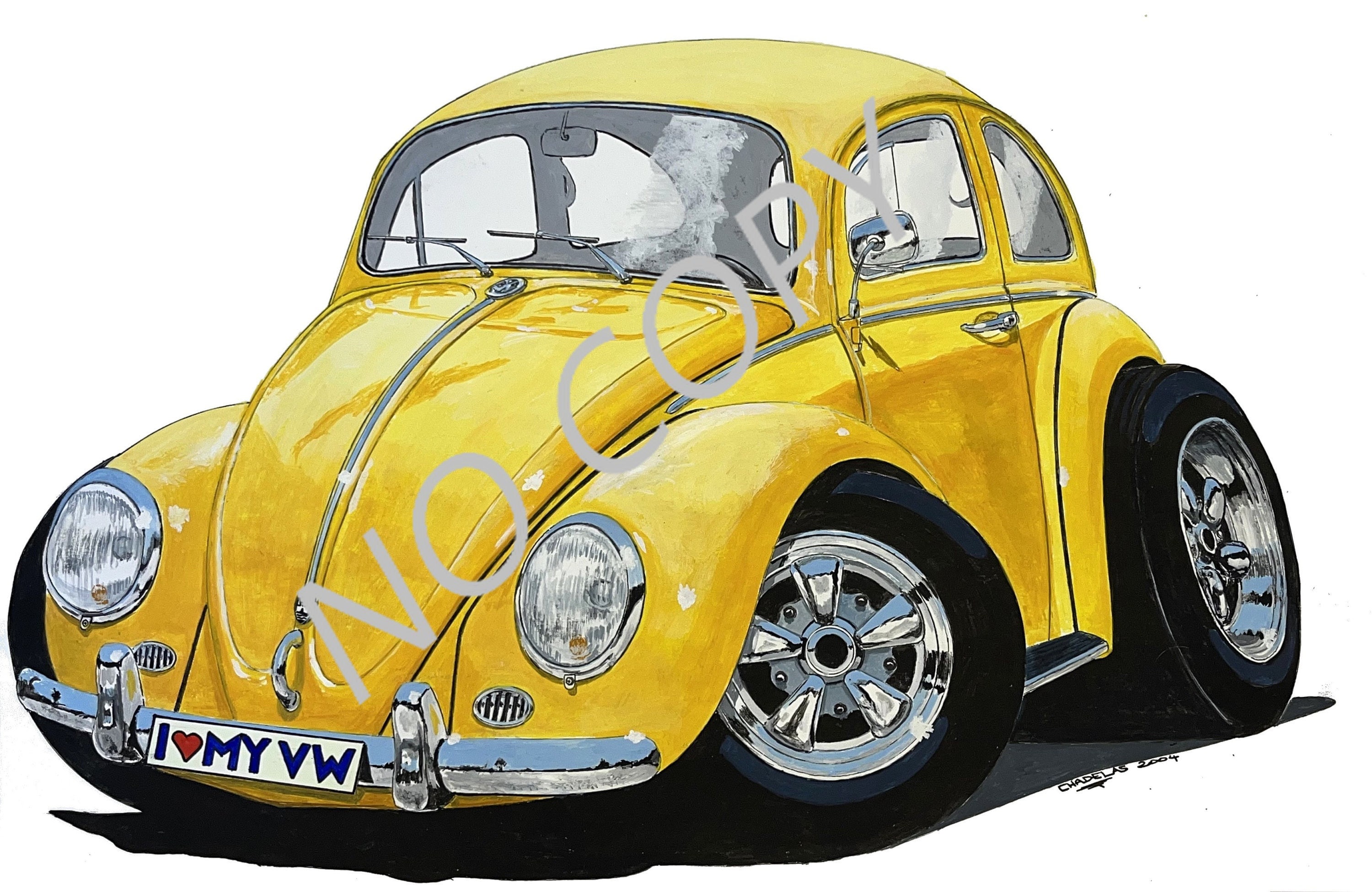 COX VW Drawing Caricature - Etsy