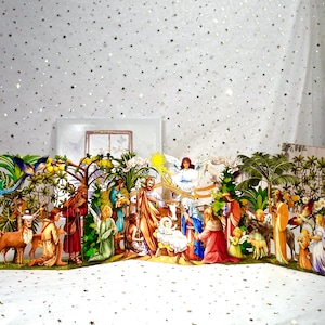 Zick Zack Heilige Nacht Karte - Weihnachtskarte - Frohe Feiertage Karte - Liebeskarte - Weihnachtskarte