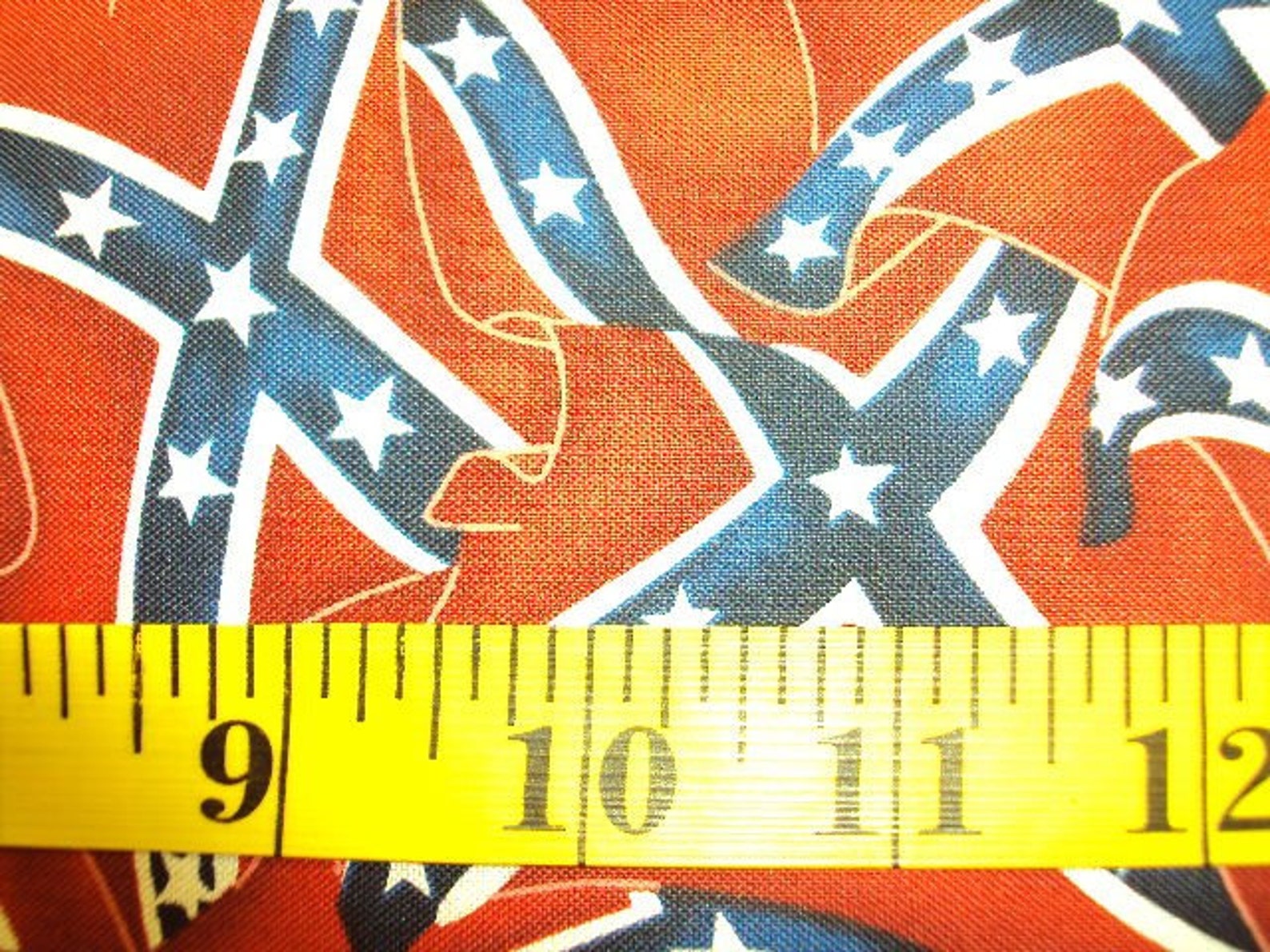 Rebel Flag Fabric Etsy