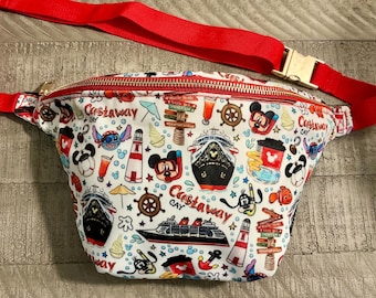 Castaway Cay Große Bauchtasche, Disney Park Tasche, Mickey Bauchtasche, Freizeitpark Taschen