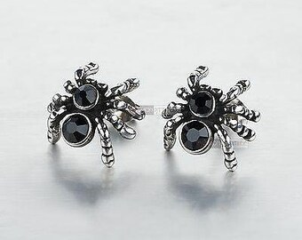 spider stud earrings