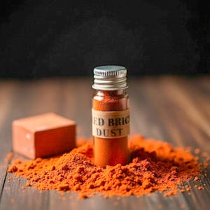 Blessed Red Brick Dust: Handmade. New Orleans Voodoo, Hoodoo, conjure, rootwork,
