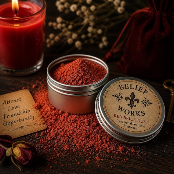 Blessed Red Brick Dust | Handmade New Orleans Hoodoo & Conjure