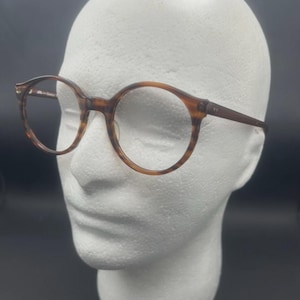 Vintage Brown Tortoise Shell Panto Merx 70's 80's Men's Glasses Spectacle Frame