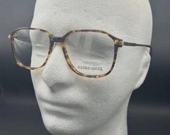 Vintage Dolland et Aitchison marron écaille de tortue des années 70 80's lunettes de vue monture de lunettes