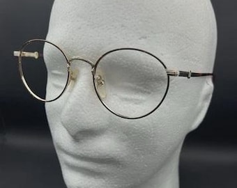 Vintage Panto Tortoise Shell 70's 80's Chrome pour hommes et femmes monture de lunettes
