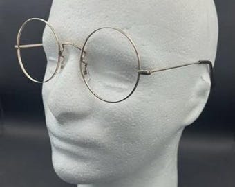 Monture de lunettes de vue Merx vintage des années 70 et 80 pour hommes, circulaire, 10 carats