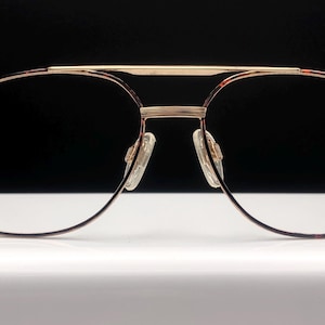 Vintage 22 KGP Gold Plated Aviator Style 70's 80's Men's Metal Glasses Frame
