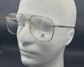 Monture de lunettes en métal chromée dorée des années 70 des années 80 de style aviateur pour hommes et femmes