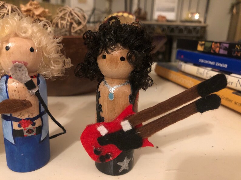 Led Zeppelin Peg Doll Set Etsy