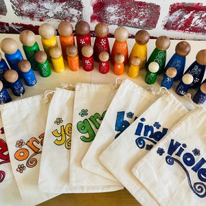 Color Families Peg Doll Set