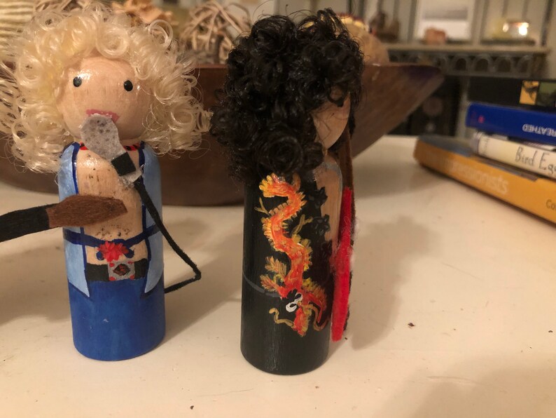 Led Zeppelin Peg Doll Set Etsy
