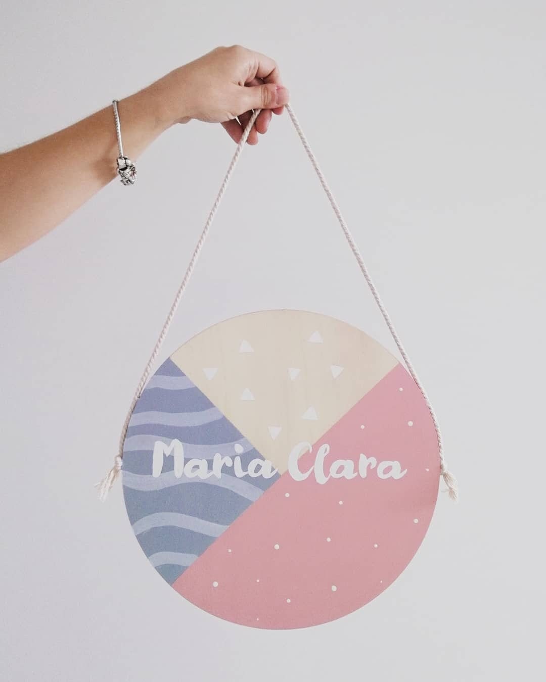 Personalized and Hand-painted Decorative Wooden Sign (tricolor) - Etsy