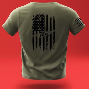 F/A-18 American Flag Shirt (7 Color Options)