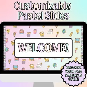 Customizable Pastel Slides – Daily, Weekly, and Monthly Organization