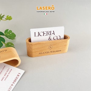 Custom Card Holder for Desk Personalized Gift Business Card Holder Company Gift, Employee Gift Desk Accessories Office Gift