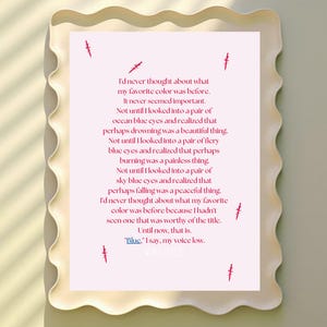 My favorite color | pink | Digital Poster | Aesthetic Minimalist Wall Art Print | Book Poster | Instant Download