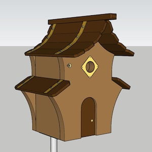 Chickadee/Wren Nesting Box Plan & Sketchup Model