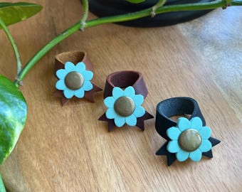 Customized Baby Flower Strap Snap Charm / Cord Tie