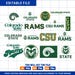 Team 06 Colorado State SVG, Rams SVG, College, Athletics, Football ...