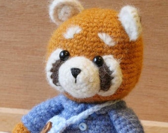 Amigurumi Red Panda Crochet Pattern: PDF English (6" x 3")